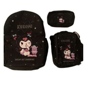 Kuromi Backpack 3 Piece Set